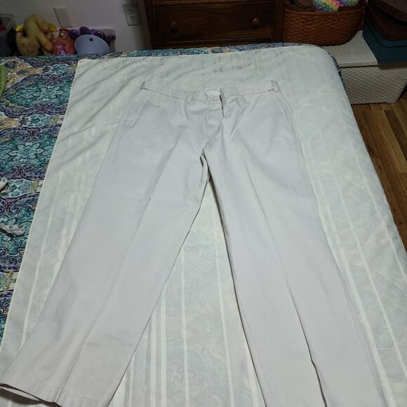 LANDS END EUC MENS SZ 42 TRADITION FIT DRESS CASUAL PANTS - Picture 1 of 8